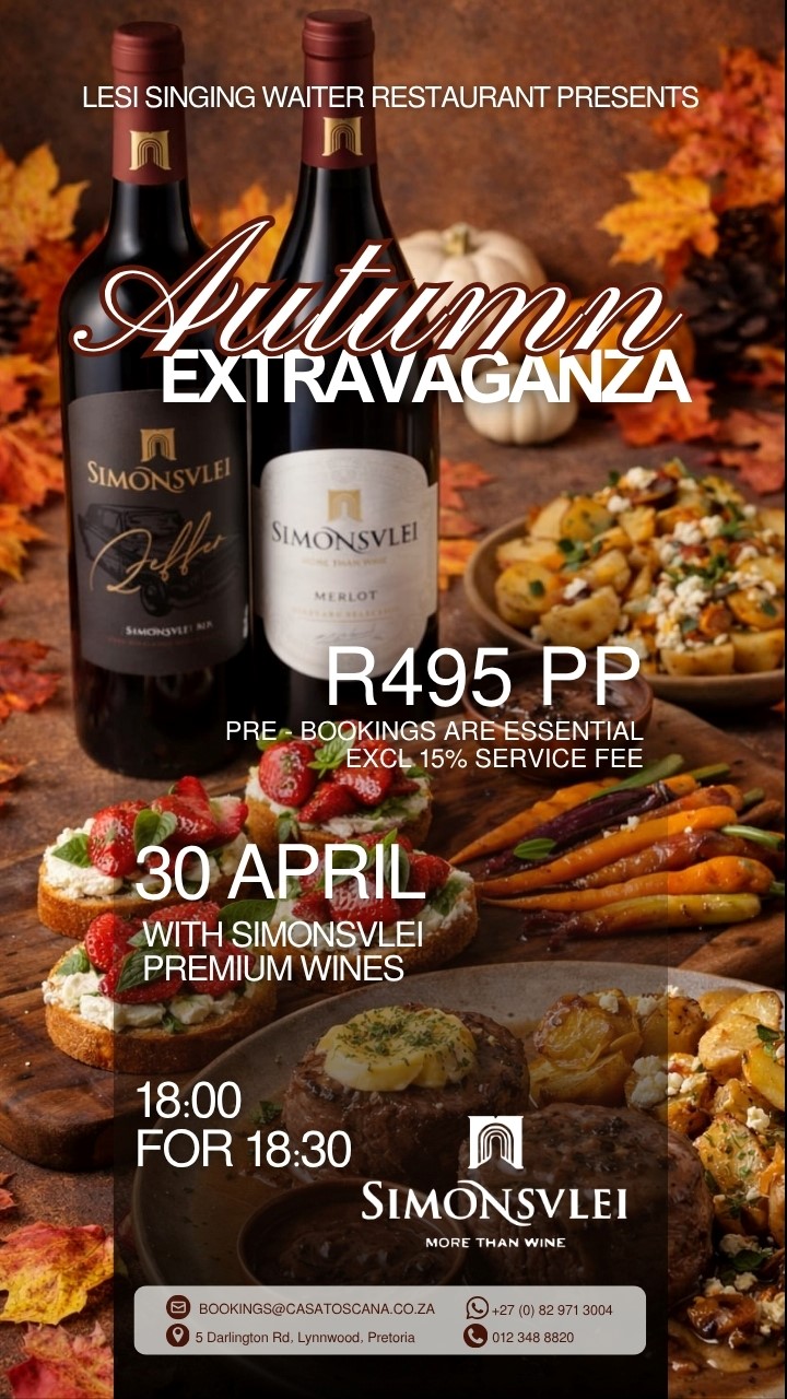Autumn Extravaganza with Simonsvlei Wines