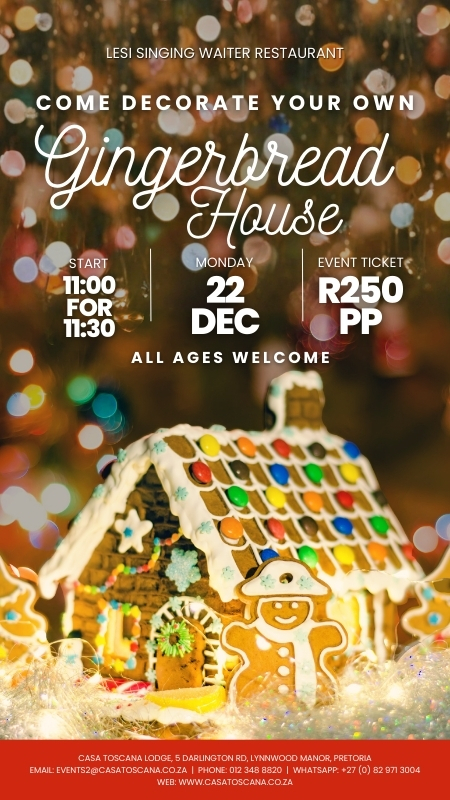 Decorate your own Gingerbread house