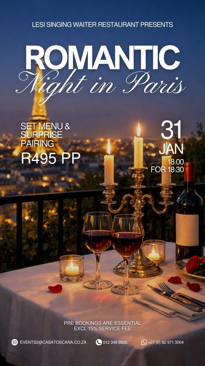 Romantic night in Paris with surprise pairing